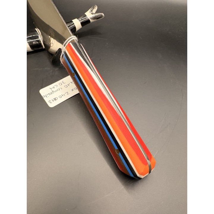 couteau inox Z40 CR13 manche G10 composite 30 cm