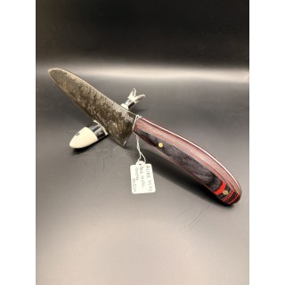 couteau acier XC75 manche bois multi-couches 30,5 cm