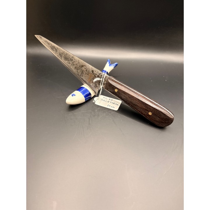 couteau acier XC75 bois d'Ebéne 27 cm