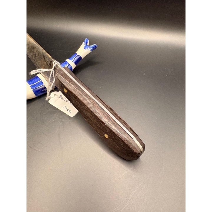 couteau acier XC75 bois d'Ebéne 27 cm