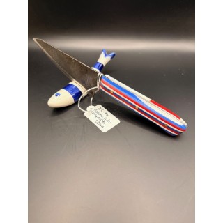 couteau acier XC75 manche G10 composite 22 cm