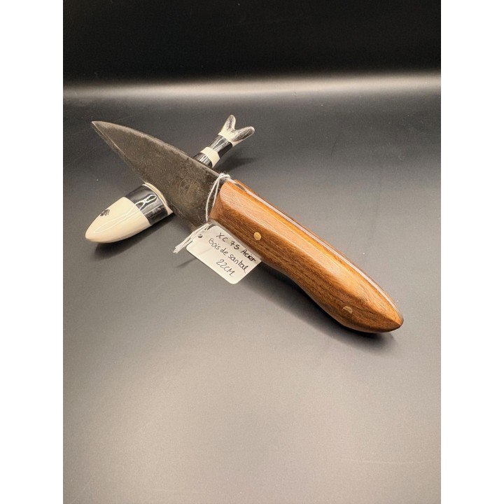 couteau acier XC75 bois de Santal 22 cm