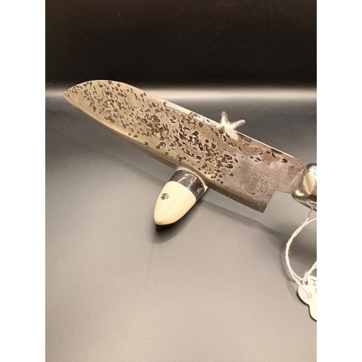 couteau Inox Z40 CR13 martelé bois d'olivier du Var 35cm